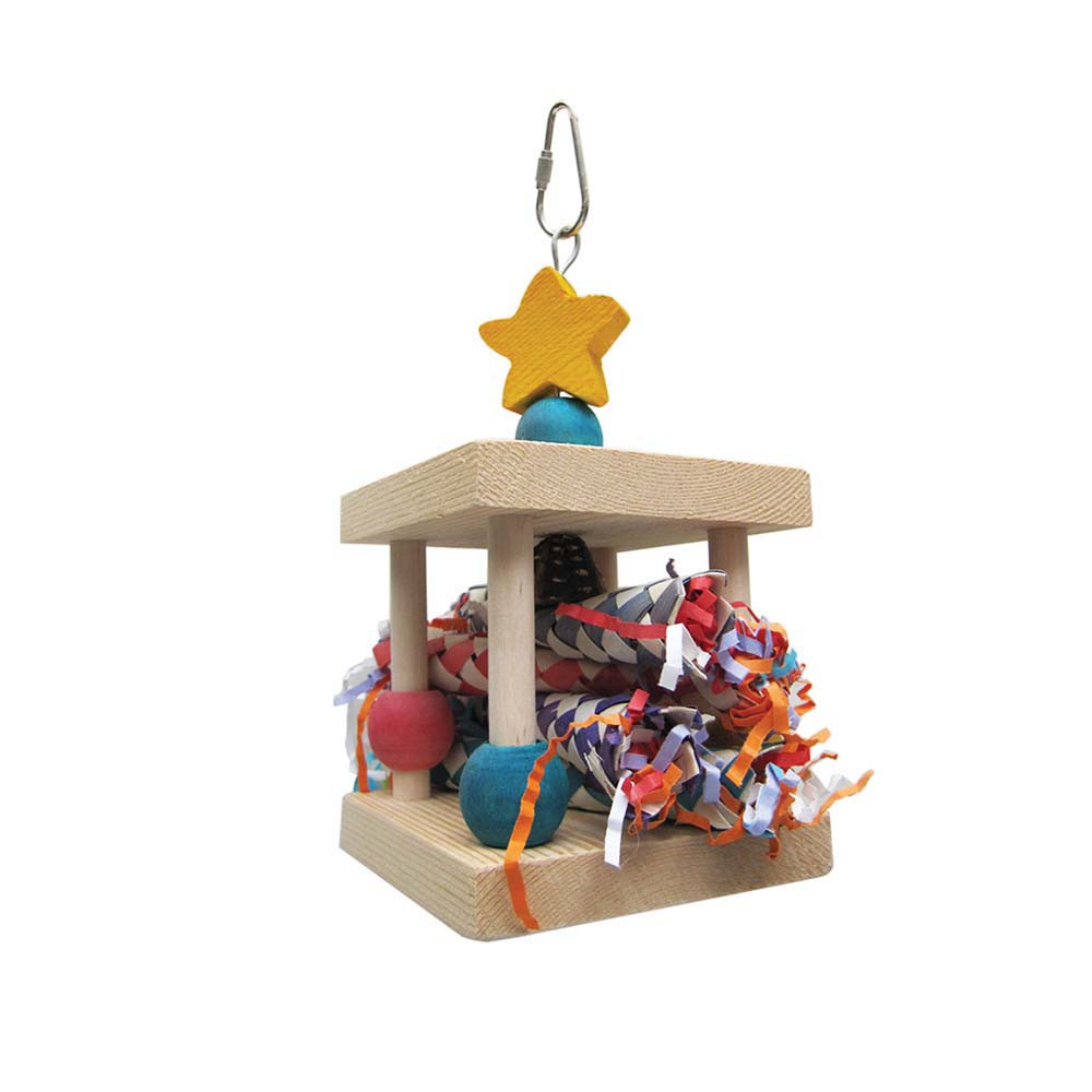 An image of Cutie Cube Chewable Foraging Parrot Toy