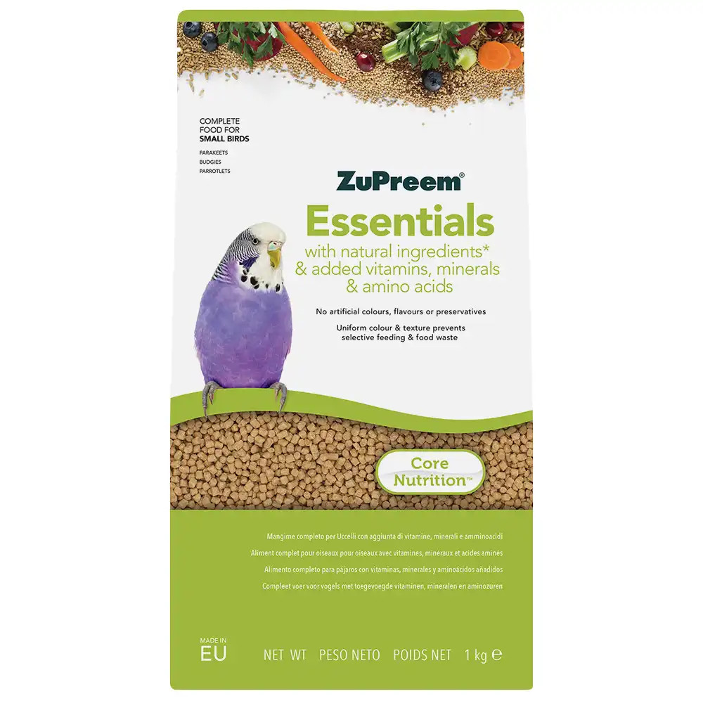 An image of ZuPreem Essentials Natural Complete Budgie Food 1kg