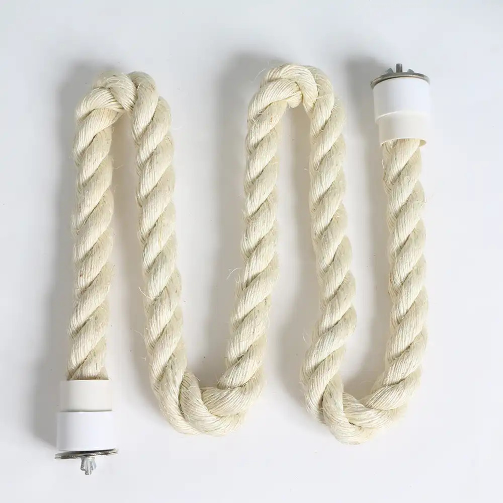 An image of Sisal Rope Zig Zag Parrot Perch - Extra Large