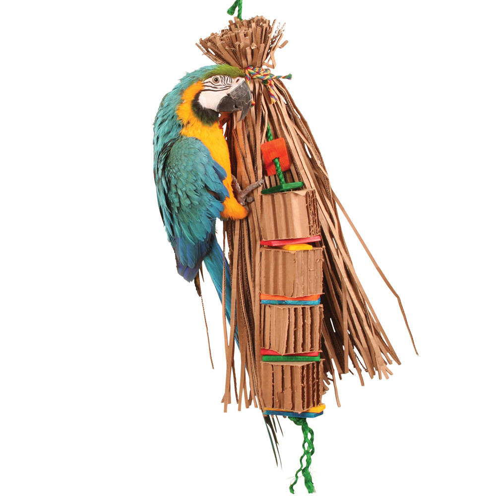 An image of Le Tenda Shreddable Cardboard Parrot Toy