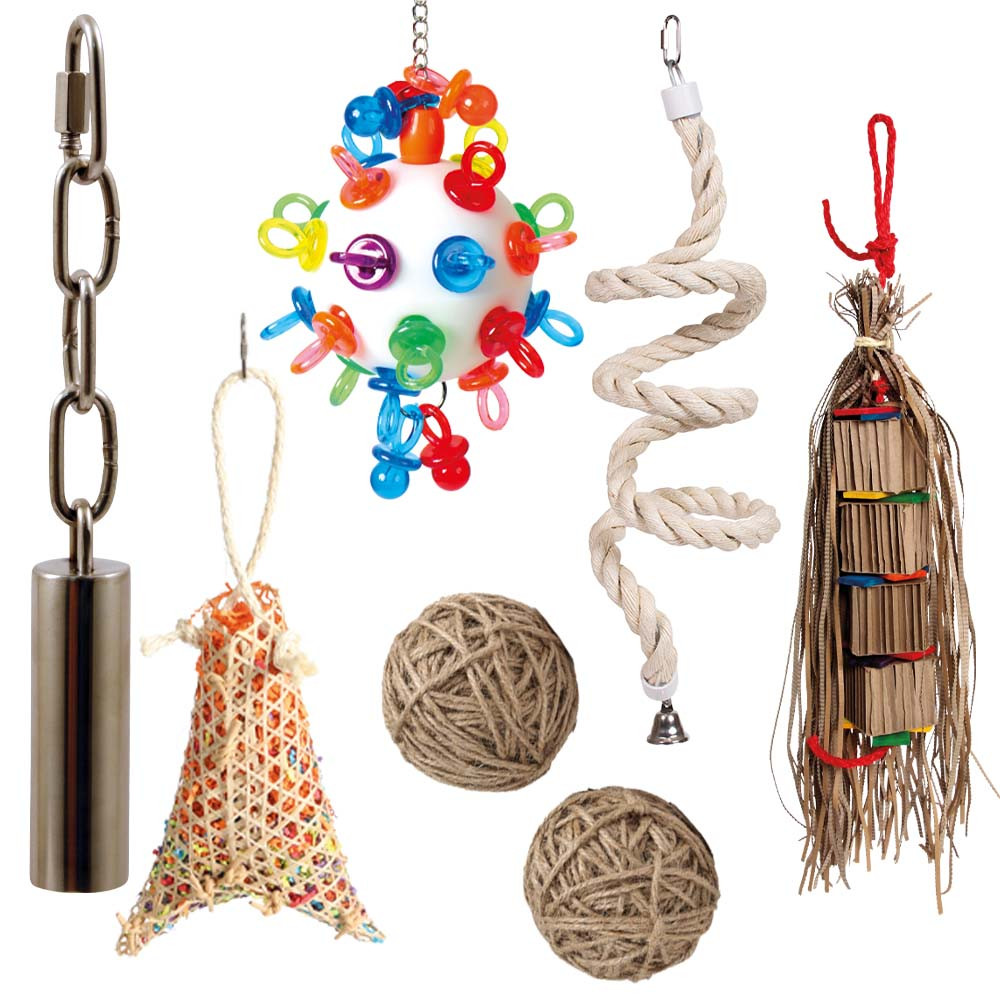 An image of Northern Parrots Wonderful Winter Parrot Toy Bundle