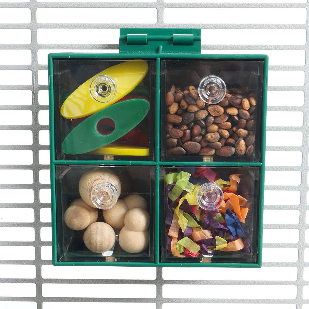 An image of Creative Foraging Big Four Drawer Foraging Parrot Toy