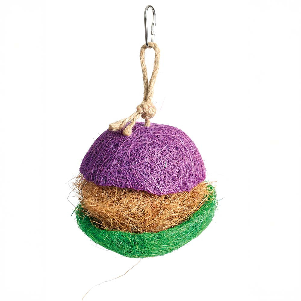 An image of bEaKs Coco Colour Ball Forage and Preen Parrot Toy