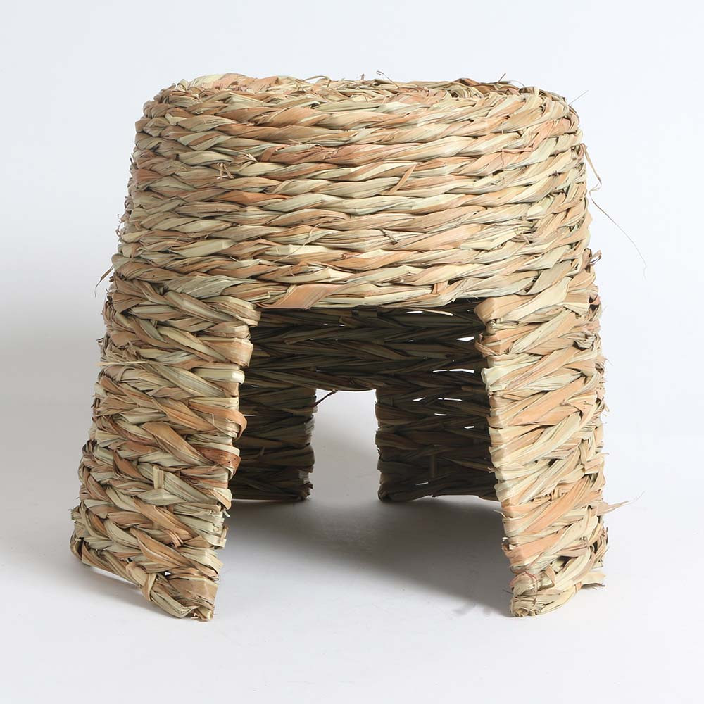 An image of Avian Hut Natural Hideaway Over Perch Parrot Tent Large