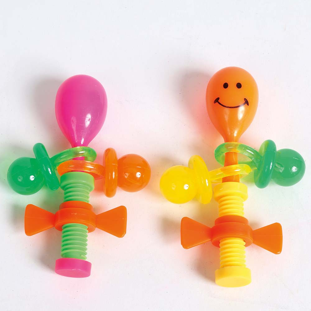 An image of Pack of 2 Happy Rattle Parrot Foot Toys