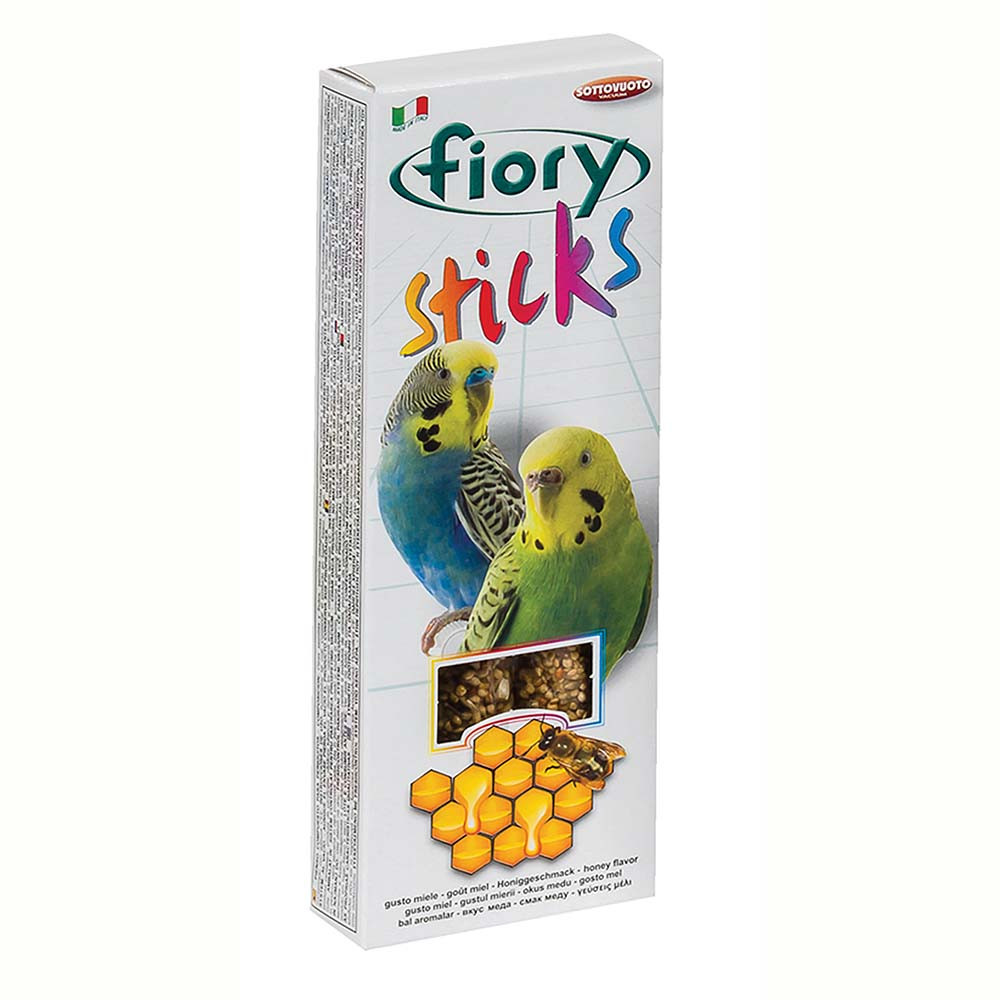 An image of Fiory Pack of 2 Budgie Treat Sticks - Honey Flavour