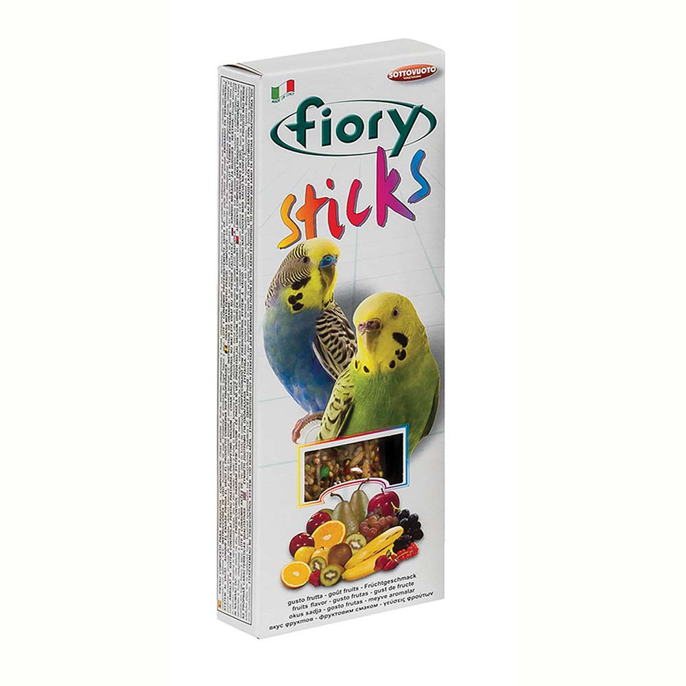 An image of Fiory Pack of 2 Budgie Treat Sticks - Mixed Fruit Flavour