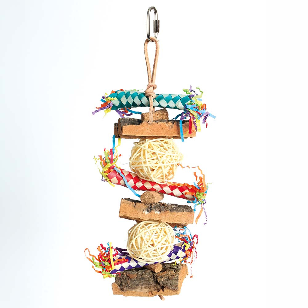 An image of Corky Finger Traps Fiesta Parrot Toy