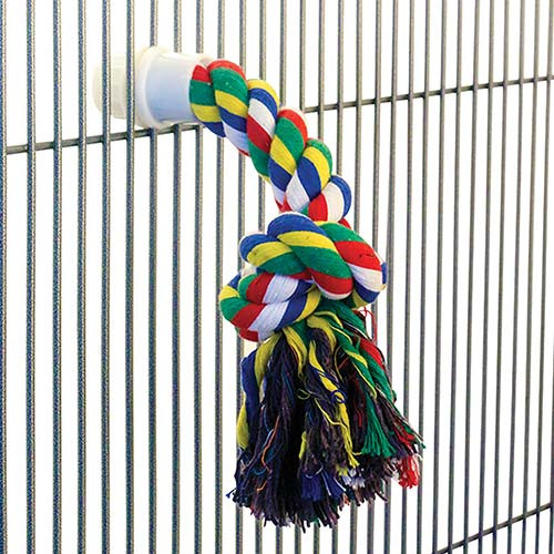 An image of Cotton Rope Parrot Preening Toy - Large
