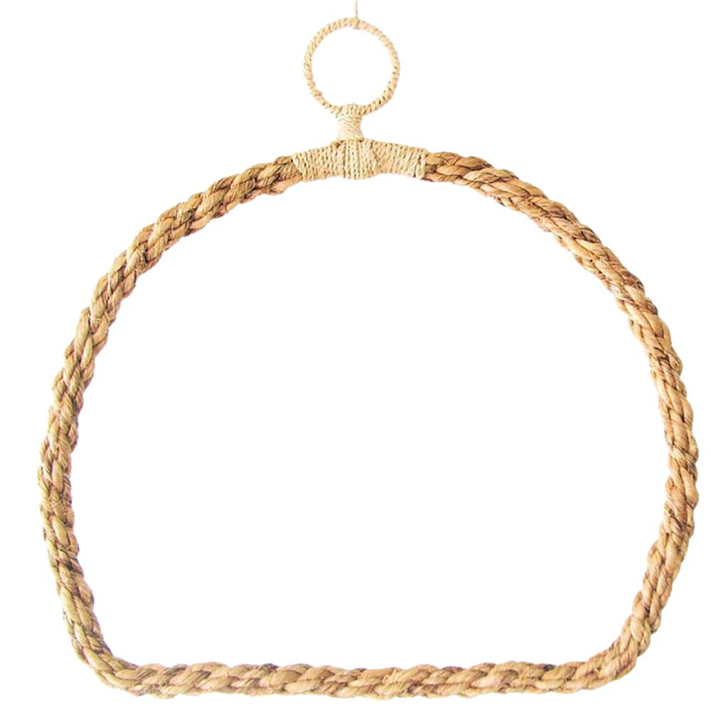 An image of Woven D-Perch Arch Swing Parrot Toy Large - 20" Diameter