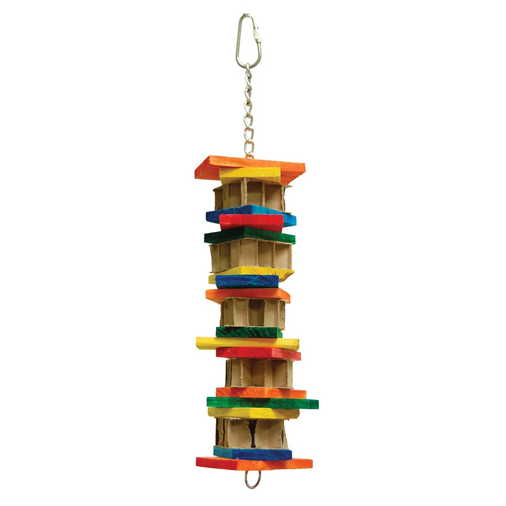 An image of Chirping Chew Stacker Parrot Toy