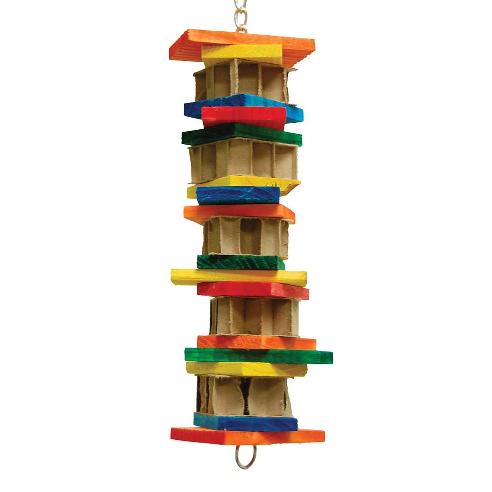 An image of Chirping Chew Stacker Parrot Toy