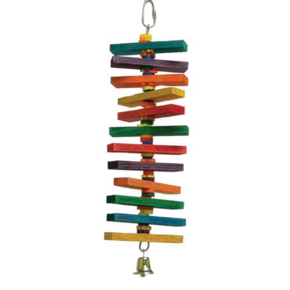 An image of Cyclone Rainbow Chewable Parrot Toy