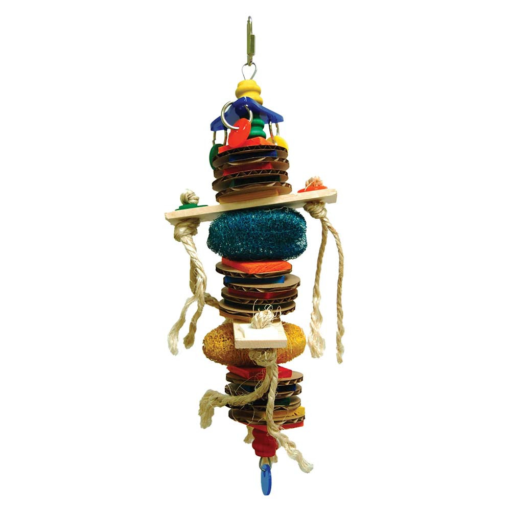 An image of Munch Mania Chewable Foraging Parrot Toy