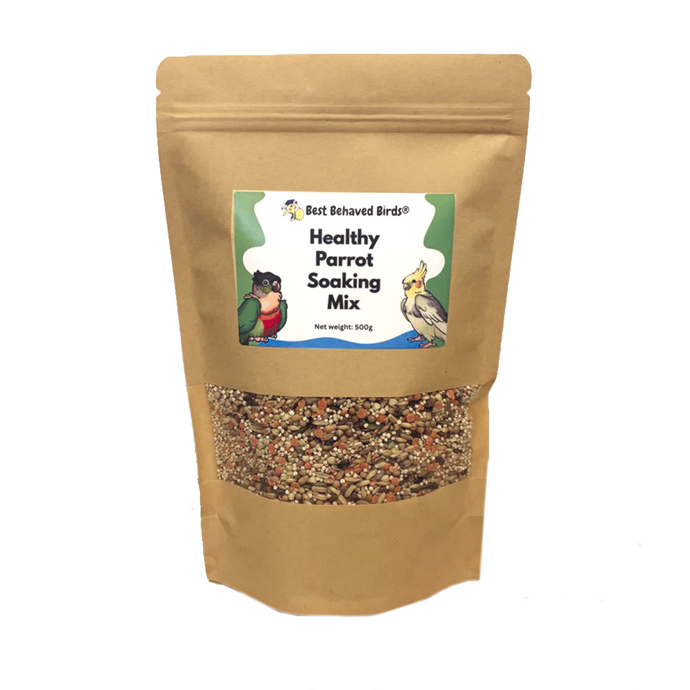 An image of Best Behaved Birds Healthy Soaking Mix Parrot Food 500g