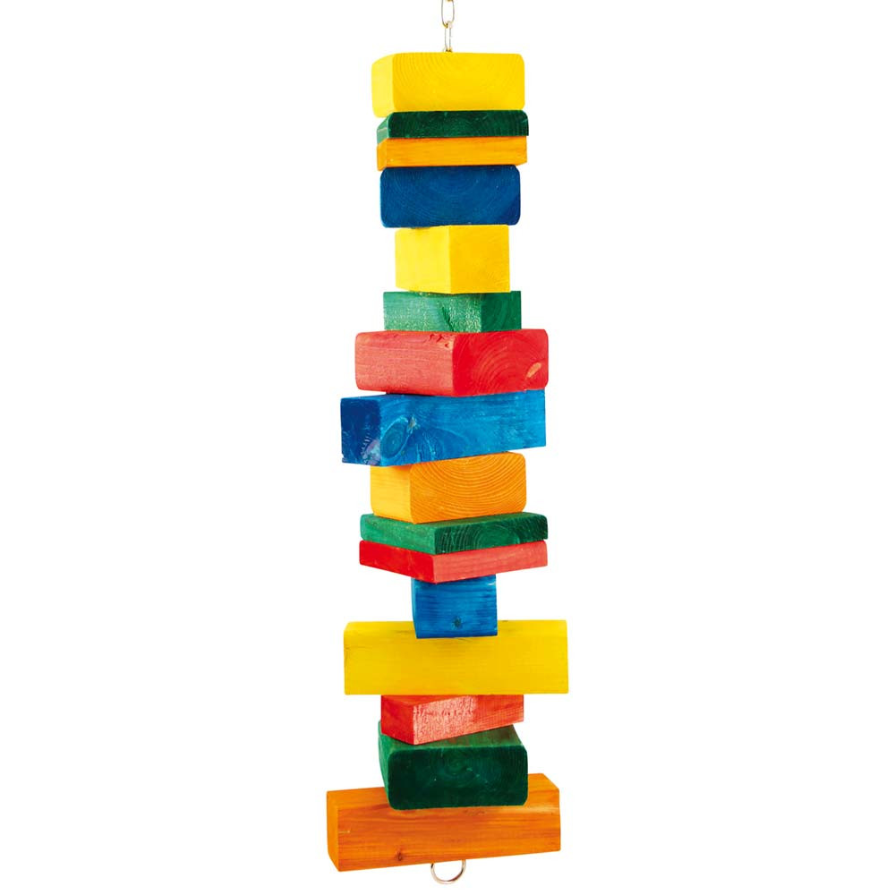 An image of Totoro Tower Wood Parrot Toy - Large
