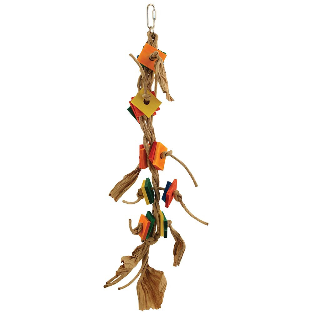 An image of Tango Dancer Wood & Rope Parrot Toy