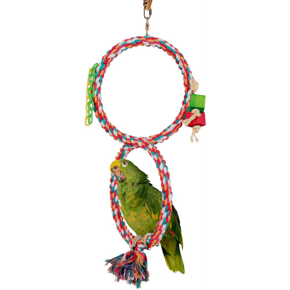 An image of Double Cotton Swinger Parrot Toy Large