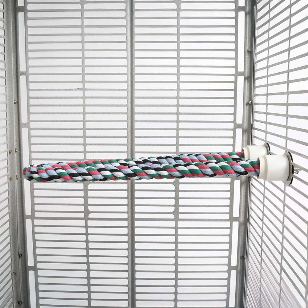 An image of Coloured Cotton Parrot Perch - Medium
