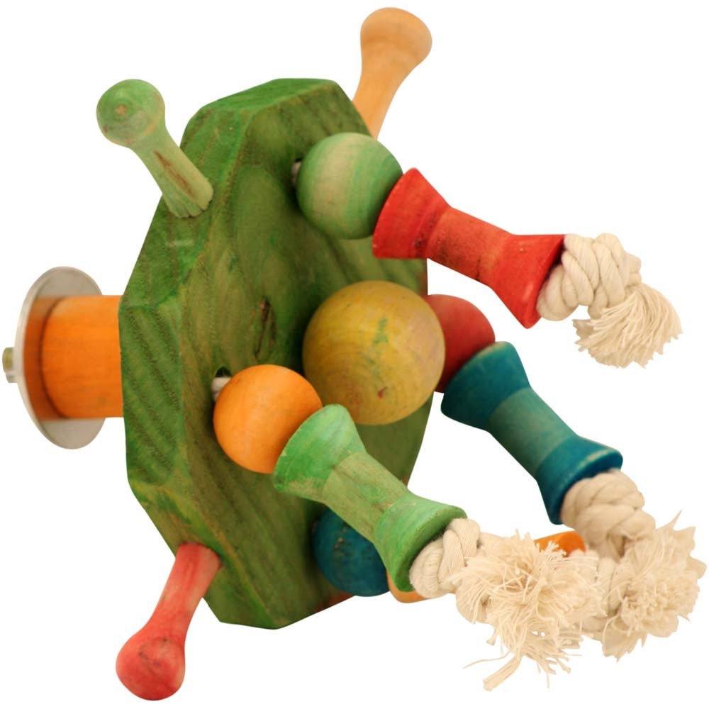 An image of Cage Twirler Spinning Parrot Toy