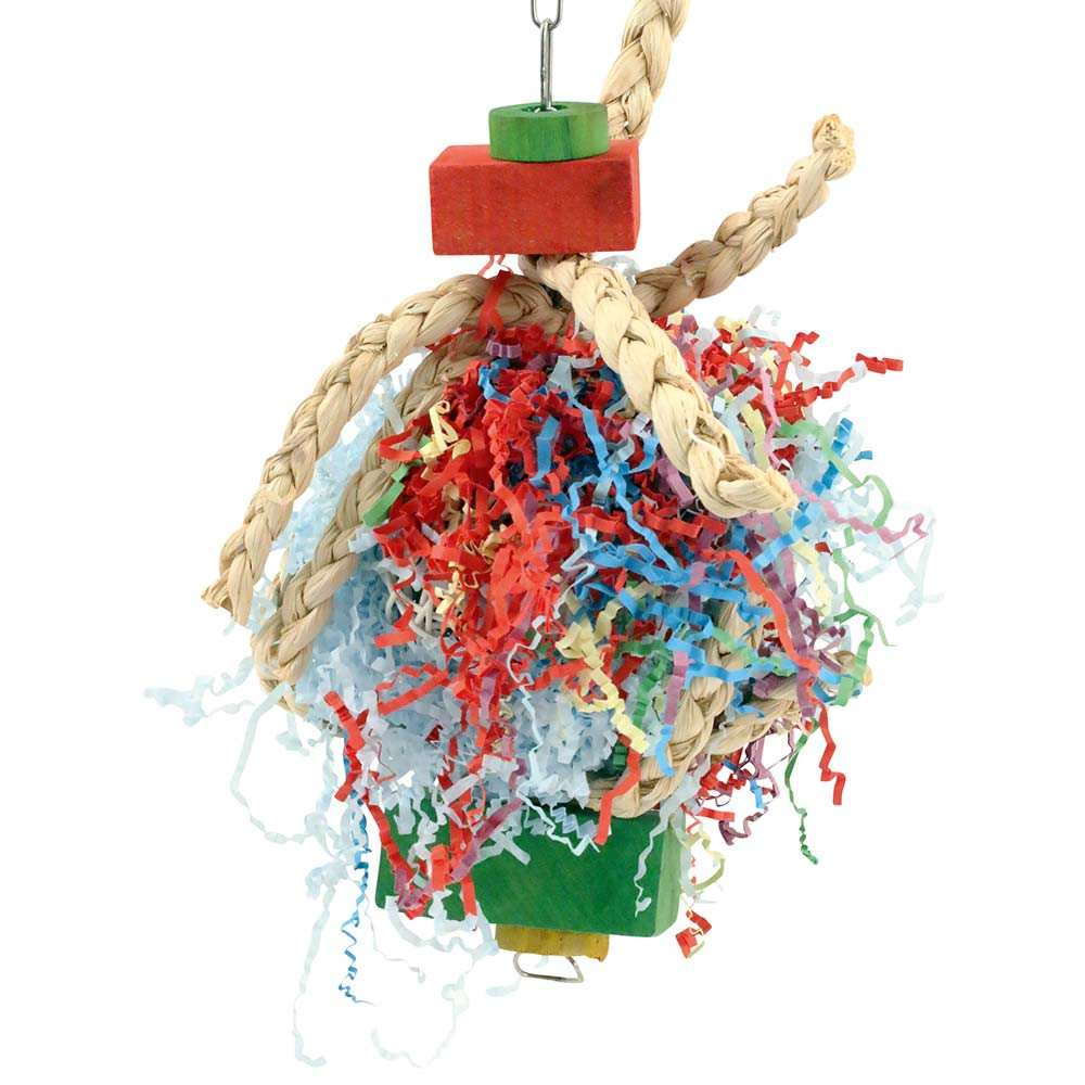 An image of Plaited Pleasure Preening Toy for Parrots