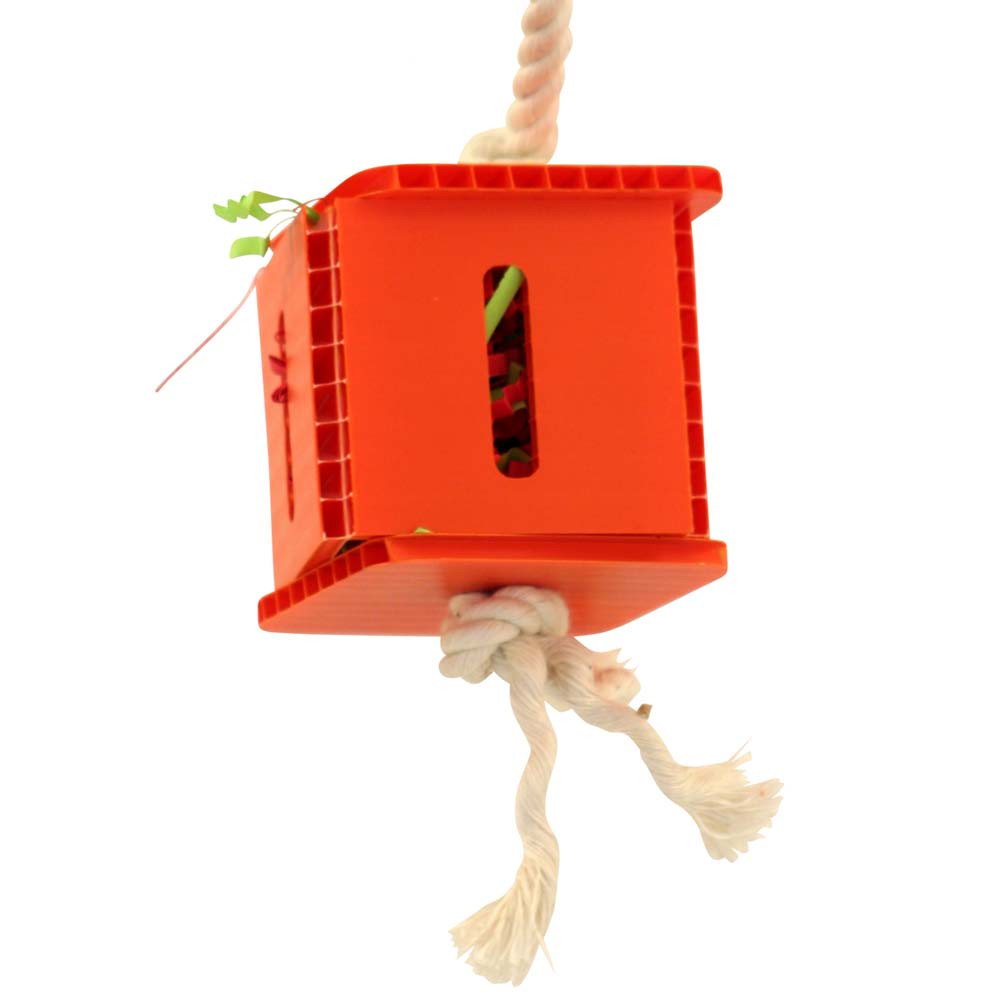 An image of Foraging Cube Parrot Toy - Small