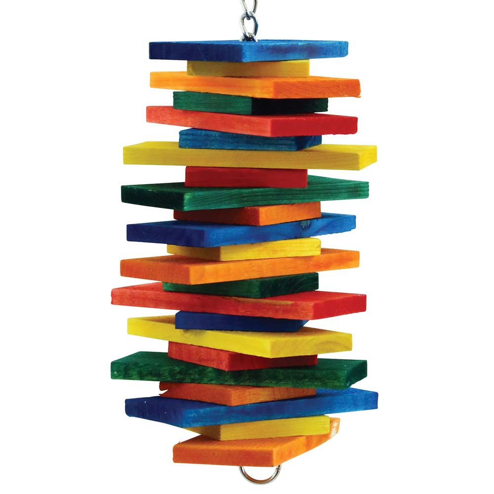 An image of Accordion Chewable Wood Parrot Toy