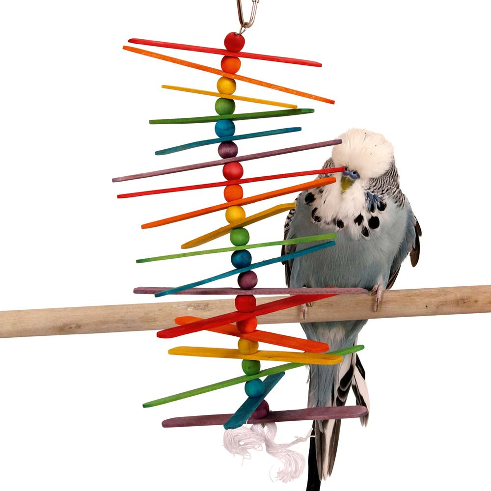 An image of Popsicle Sticks Parrot Toy