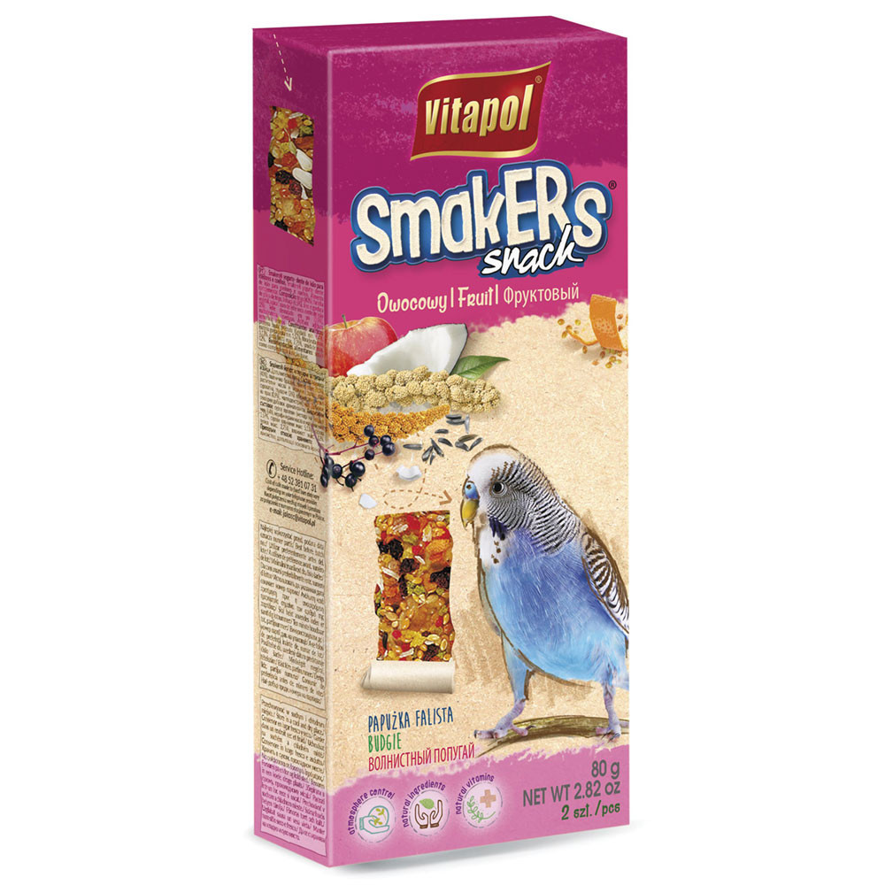An image of Vitapol Budgie Sticks Twinpack - Fruit