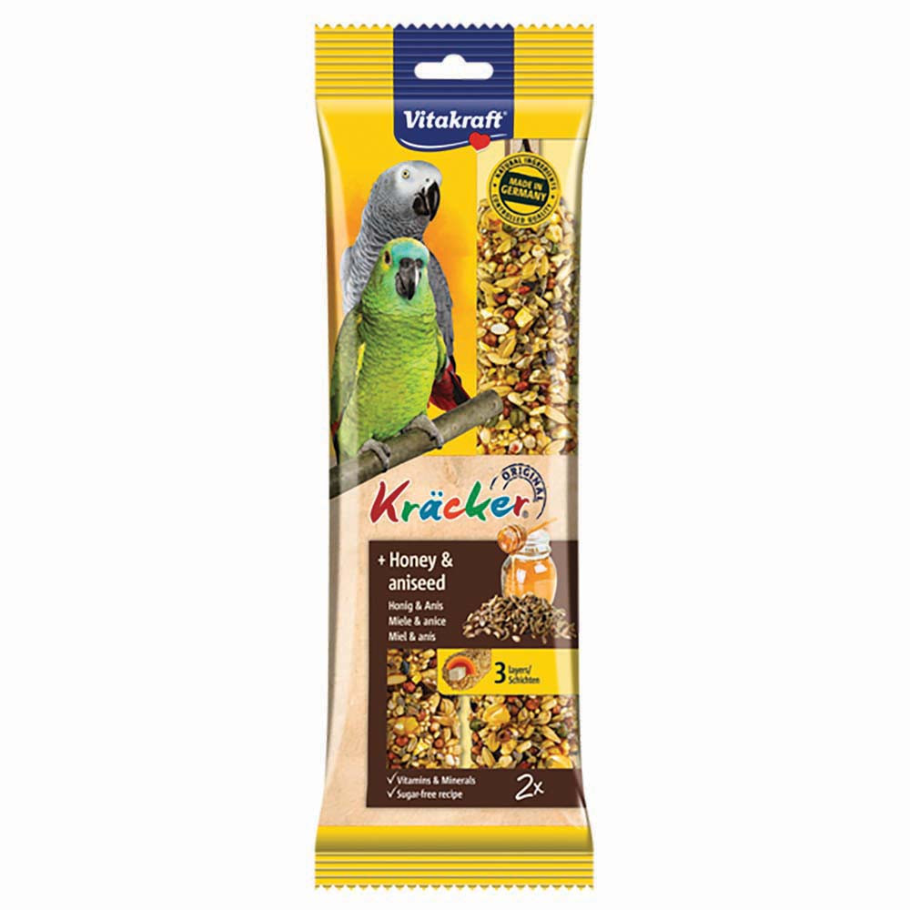 An image of Vitakraft Parrot Treat Sticks Honey & Aniseed