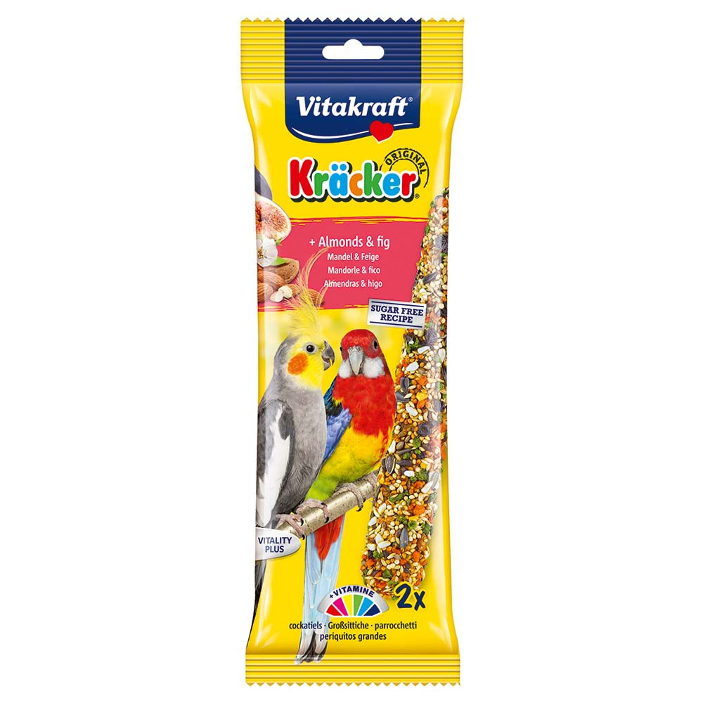 An image of Vitakraft Cockatiel Treat Sticks Almond & Fig