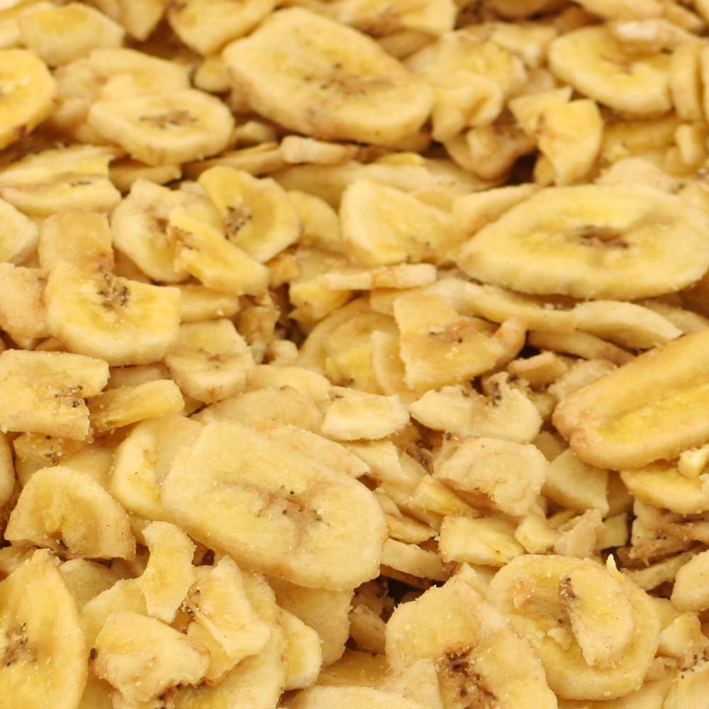 An image of Tidymix Human Grade Banana Chips Parrot Treat 500g