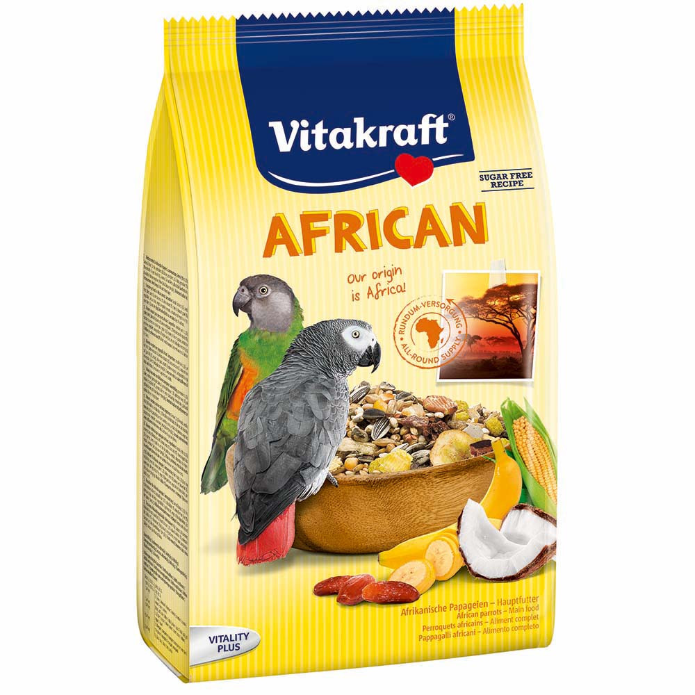 An image of Vitakraft Large African Food - 750g