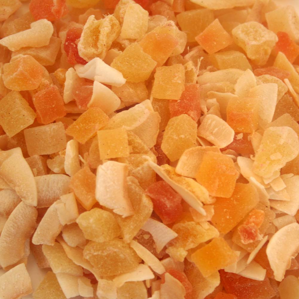 An image of Tidymix Human Grade Tropical Fruit Parrot Treat 250g