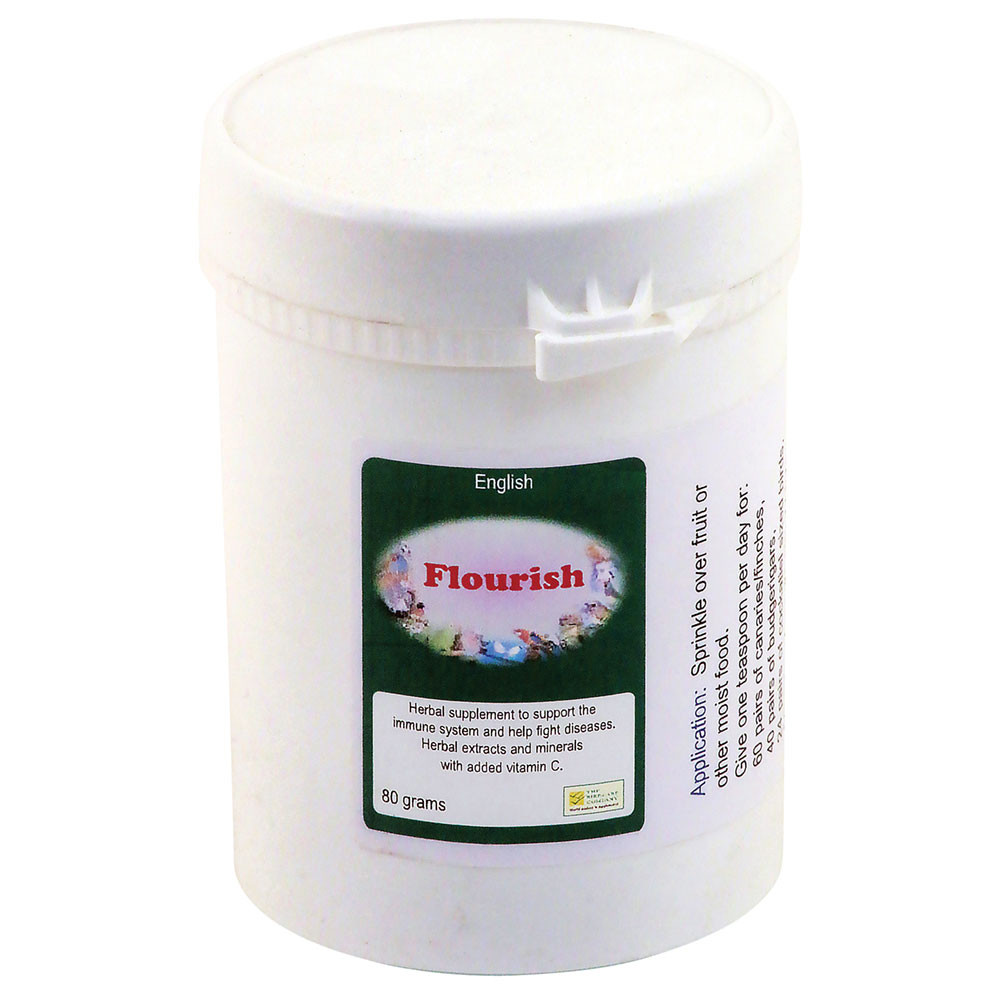 An image of Flourish - 80g - Immune System Booster for Pet Birds