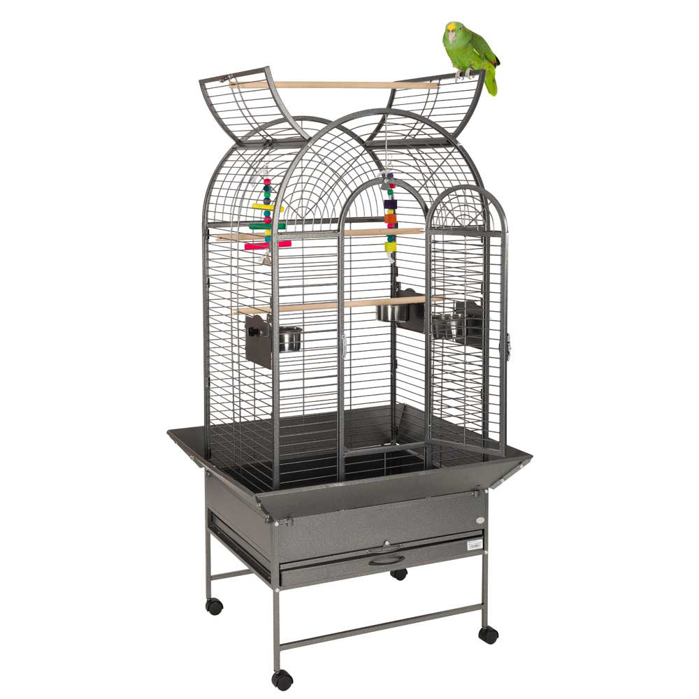 An image of Cortes Top Opening Parrot Cage - Antique