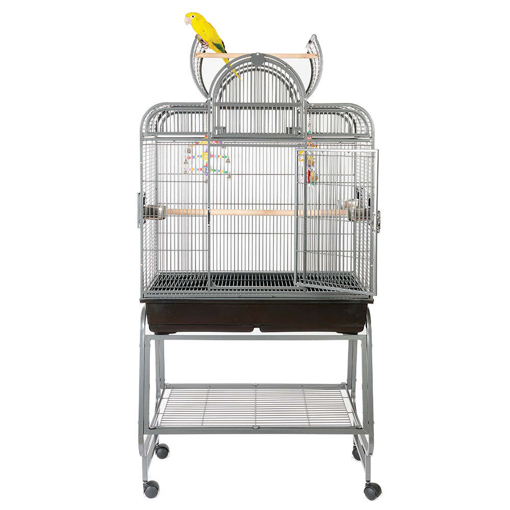An image of Santa Fe Top Opening Parrot Cage with Stand Antique