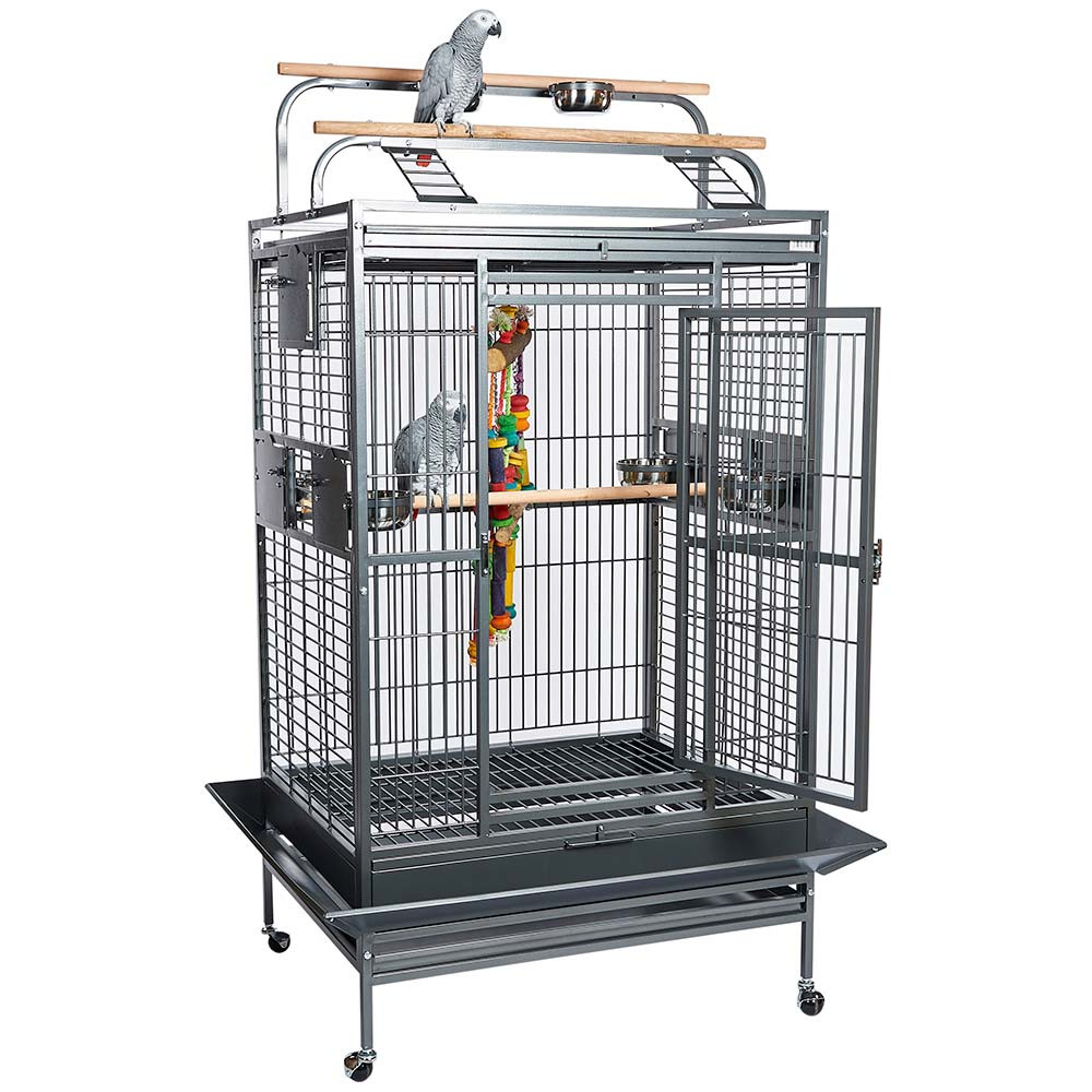An image of Santos Play Gym Top Parrot Cage Stone