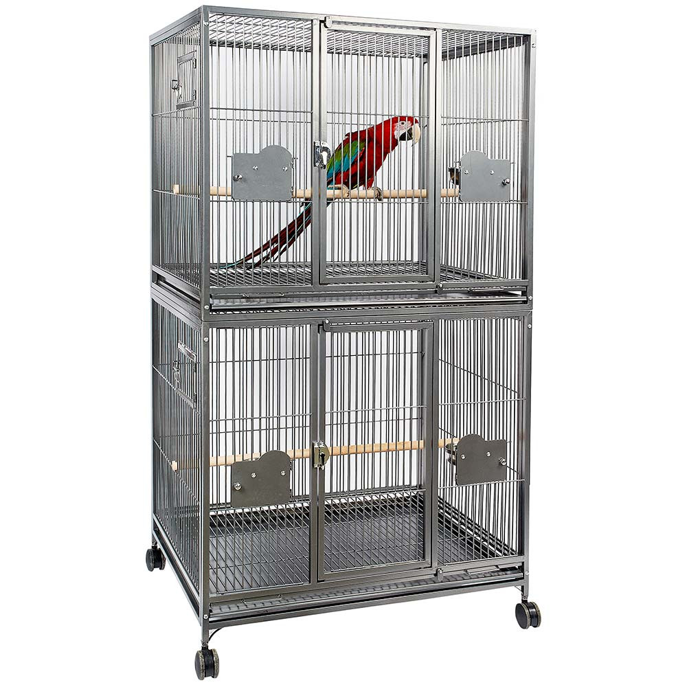 An image of Double Parrot Cage - Antique