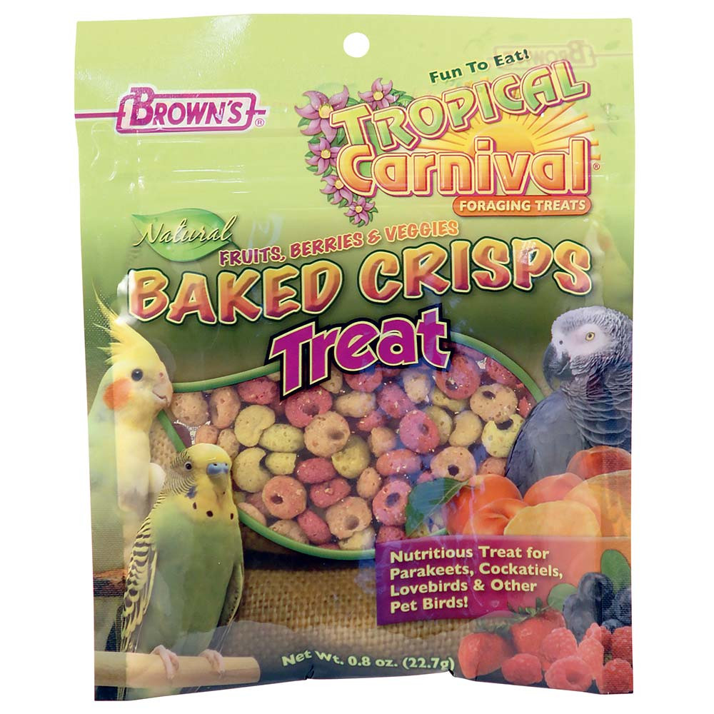 An image of Brown's Baked Fruit and Veggie Bites Parrot Treats