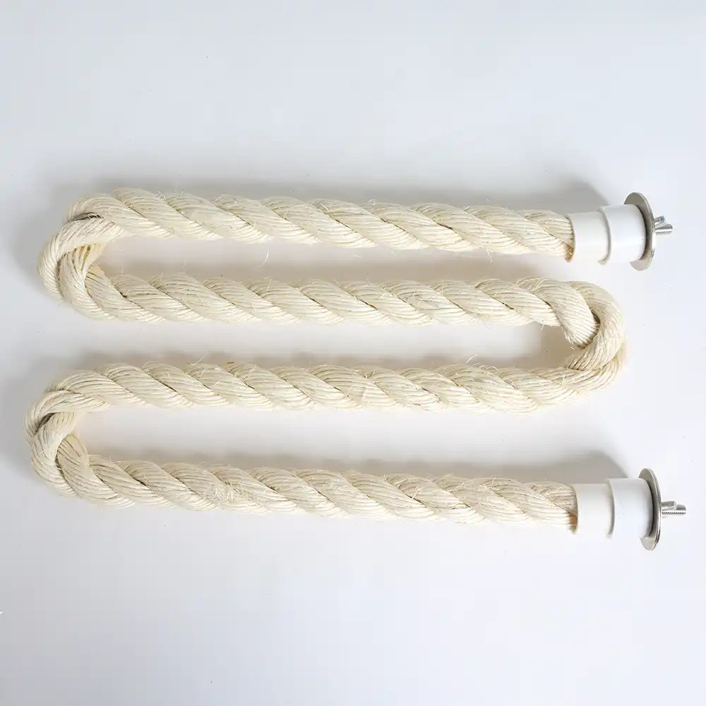 An image of Sisal Rope Zig Zag Parrot Perch - Medium