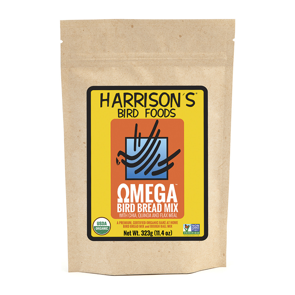 An image of Harrison's Bird Bread Mix Omega Organic Parrot Treat
