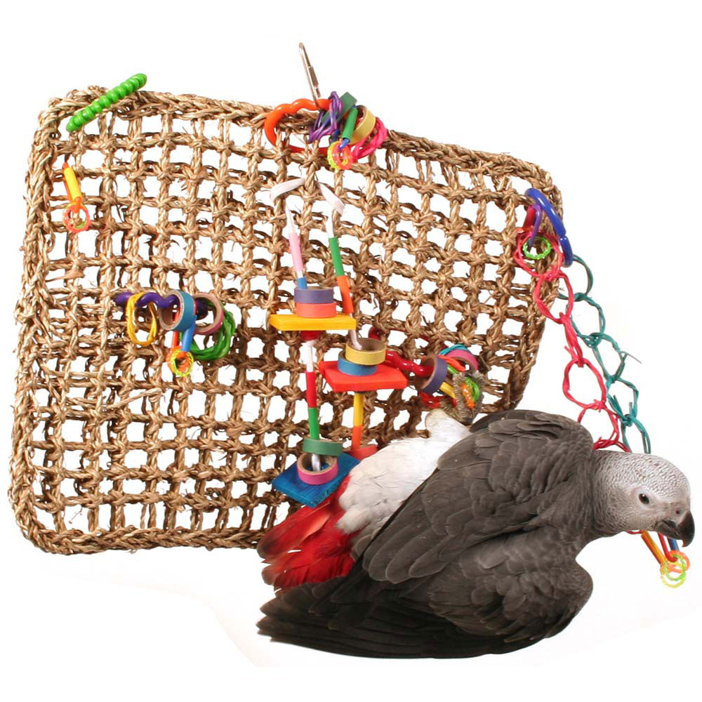 An image of Activity Wall Chewable Parrot Toy