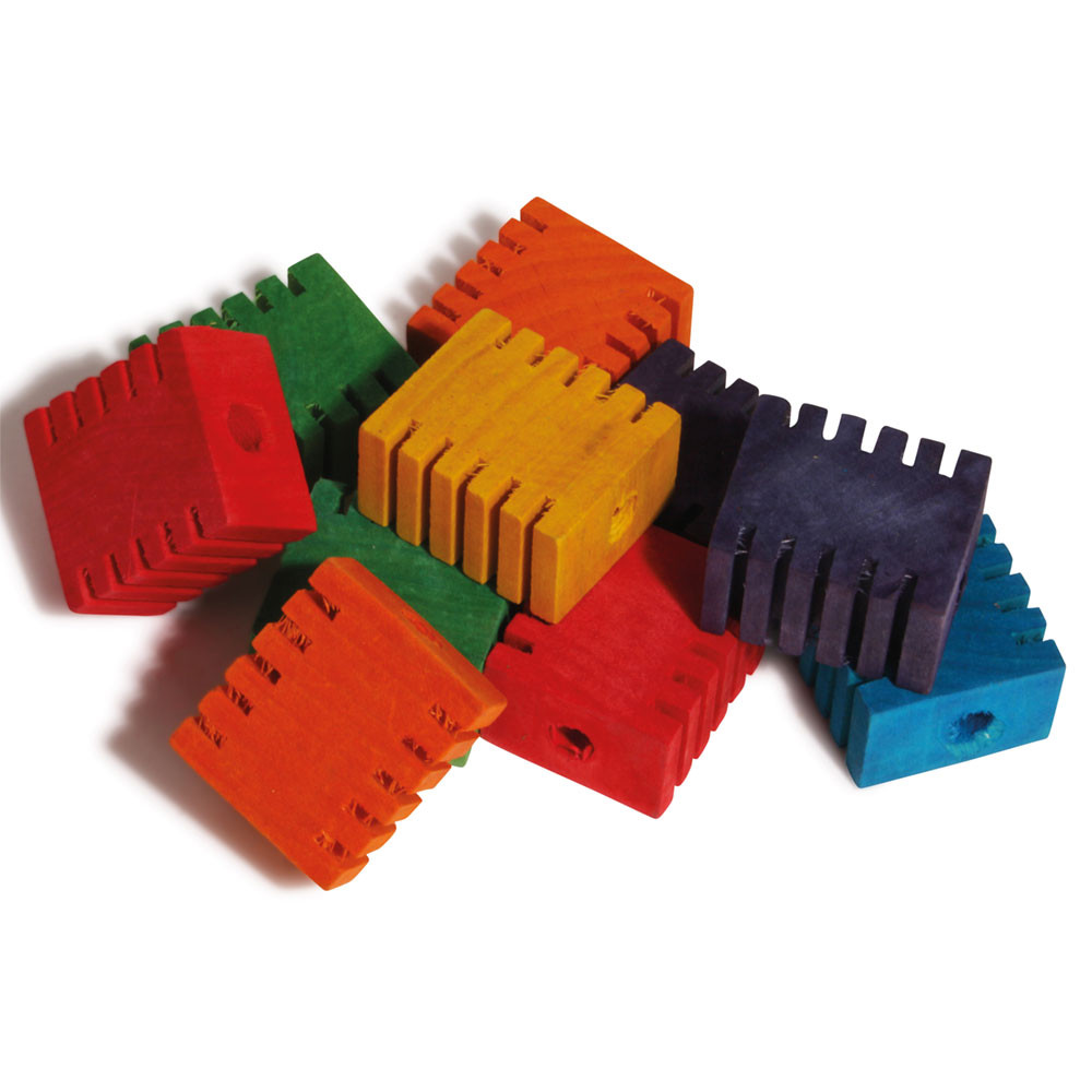 An image of Groovy Blocks - Small - Parrot Toy Making Parts
