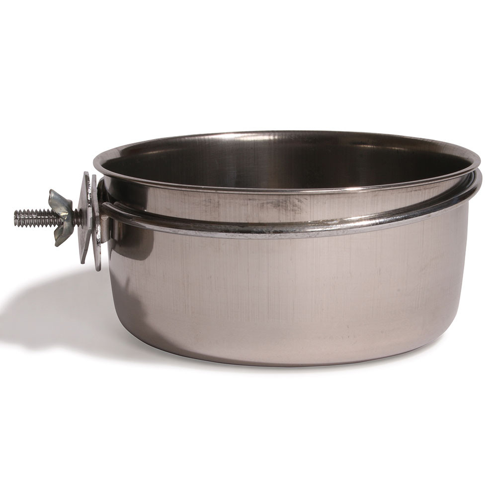 An image of Stainless Steel Coop Cup with Clamp Holder - 20oz