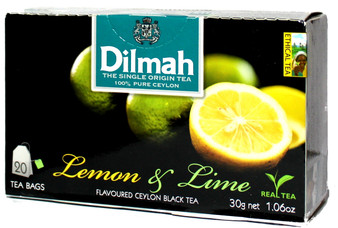 Dilmah Lemon & Lime Flavured Black Tea 20 bags