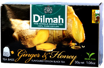 Dilmah Ginger & Honey Flavoured Black Tea 20 Bags
