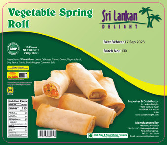 SLD Vegetable Spring Roll 290g -IN STORE PICK UP ONLY