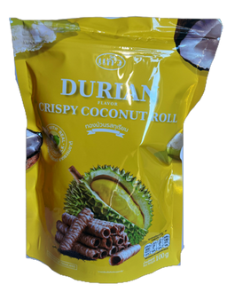 Durian Flavor  Crispy Coconut Roll 100g