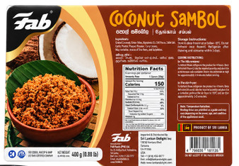 Frozen Coconut Sambol